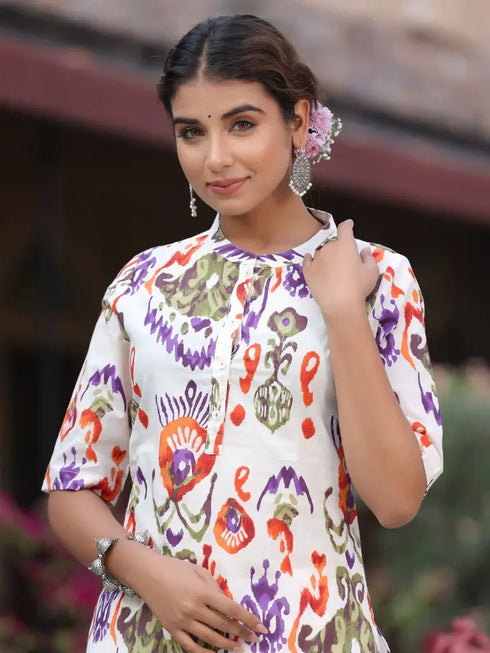 Women Multi Abstract Printed Kurta